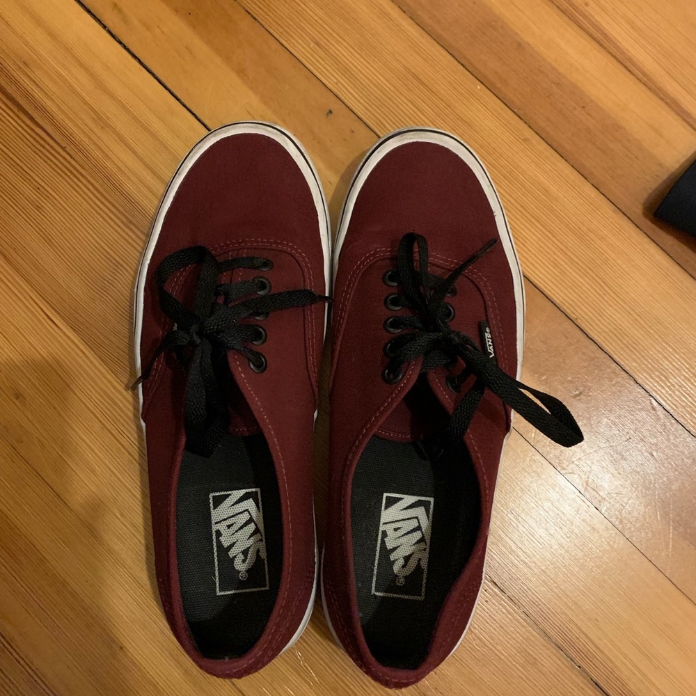 Burgundy Vans